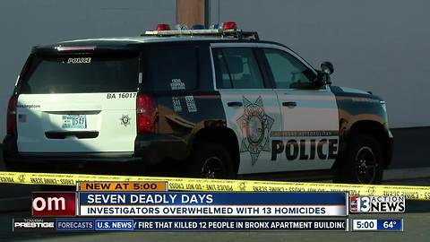 13 dead in separate crimes during holiday week