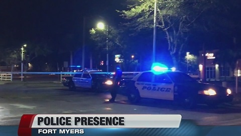 Police presence at Fort Myers gas station