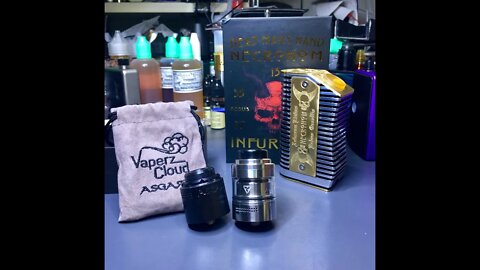 Udpakning af Trilogy RTA 30mm & Asgard RDA 30mm fra Vaperz Cloud OG NECRONOM Serie mod fra DMHE