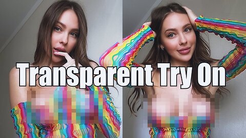 Transparent try on haul | Beginner model | (4k)