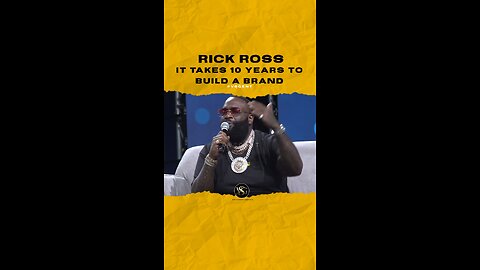 @richforever It takes 10yrs to build a brand