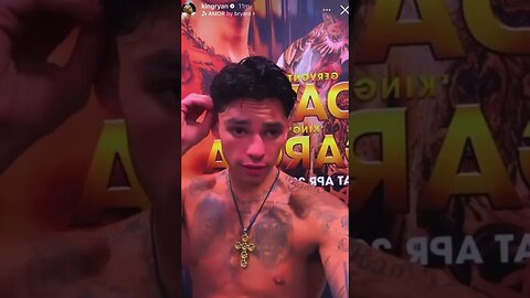 Ryan Garcia Asking For Rematch!! #davisgarcia