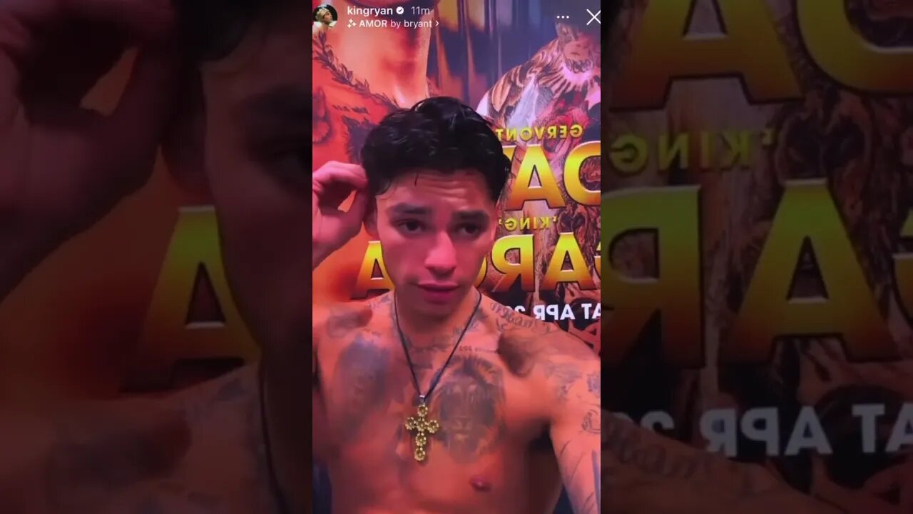 Ryan Garcia Asking For Rematch!! #davisgarcia