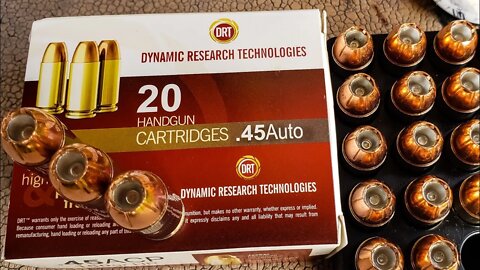 45 ACP 150gr Terminal Shock AMMO - DRT | Dynamic Research Technologies