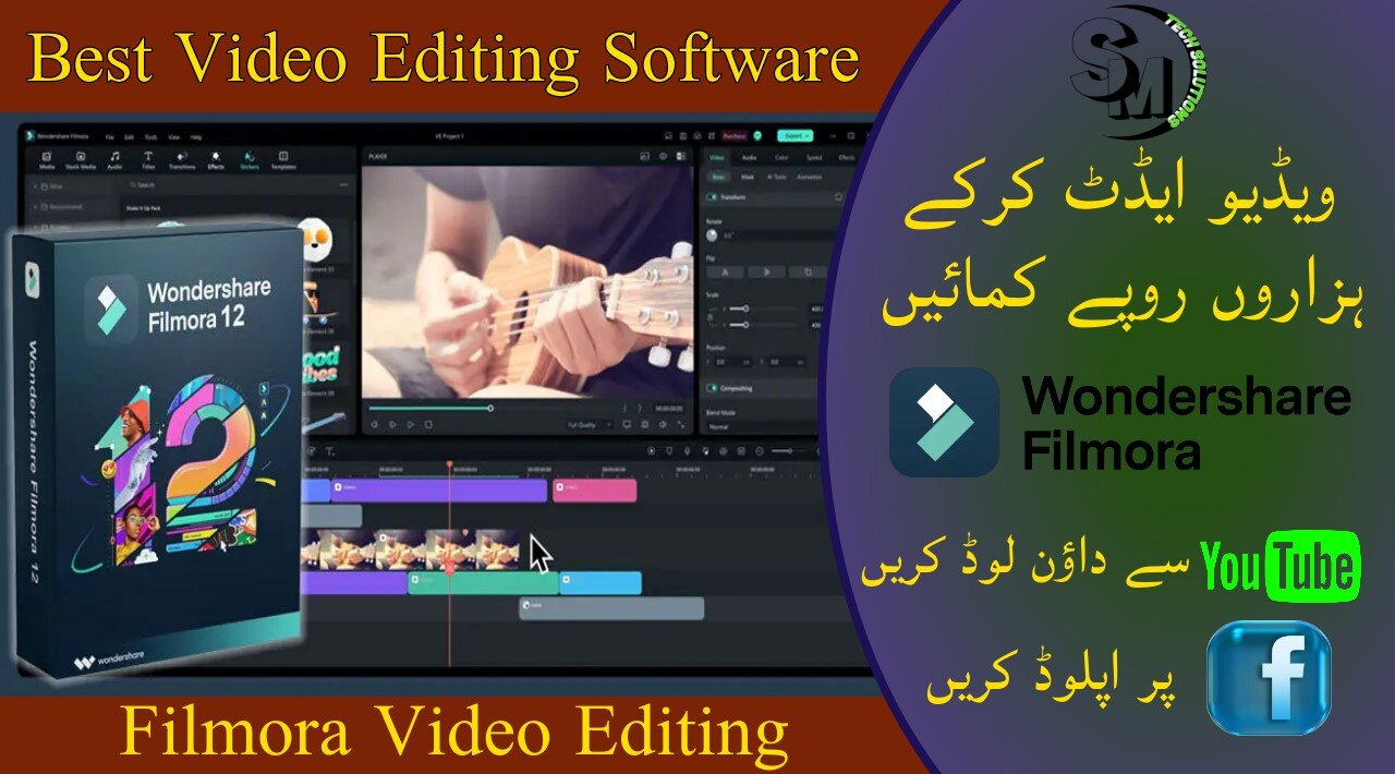 Filmora Video Editing Learning | How To Edit/Create Video For Facebook Page