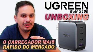 UGREEN GaN X100, o carregador mais rápido que já vi!