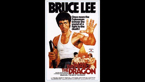 Cross kick Studio Films Bruce Lee poster way of the Dragon