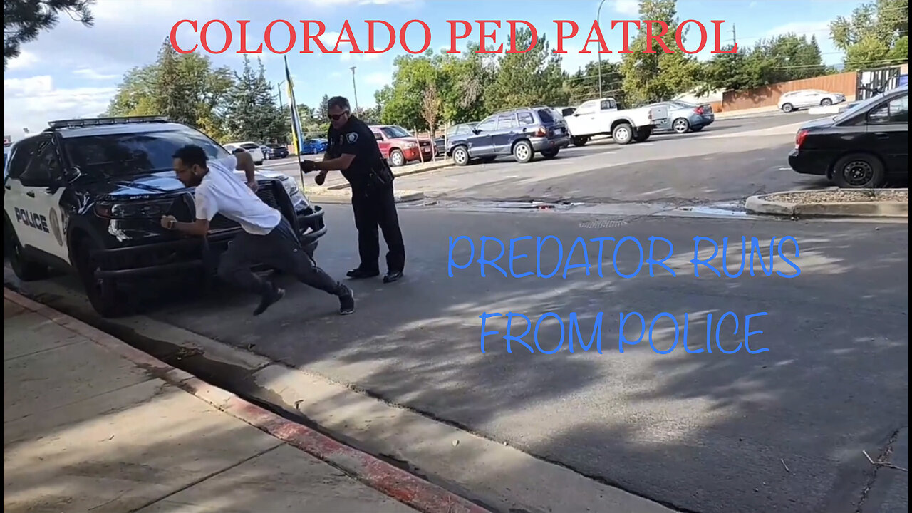 Colorado Ped Patrol Predator runs while being frisked by police DELETED YOUTUBE LIVE