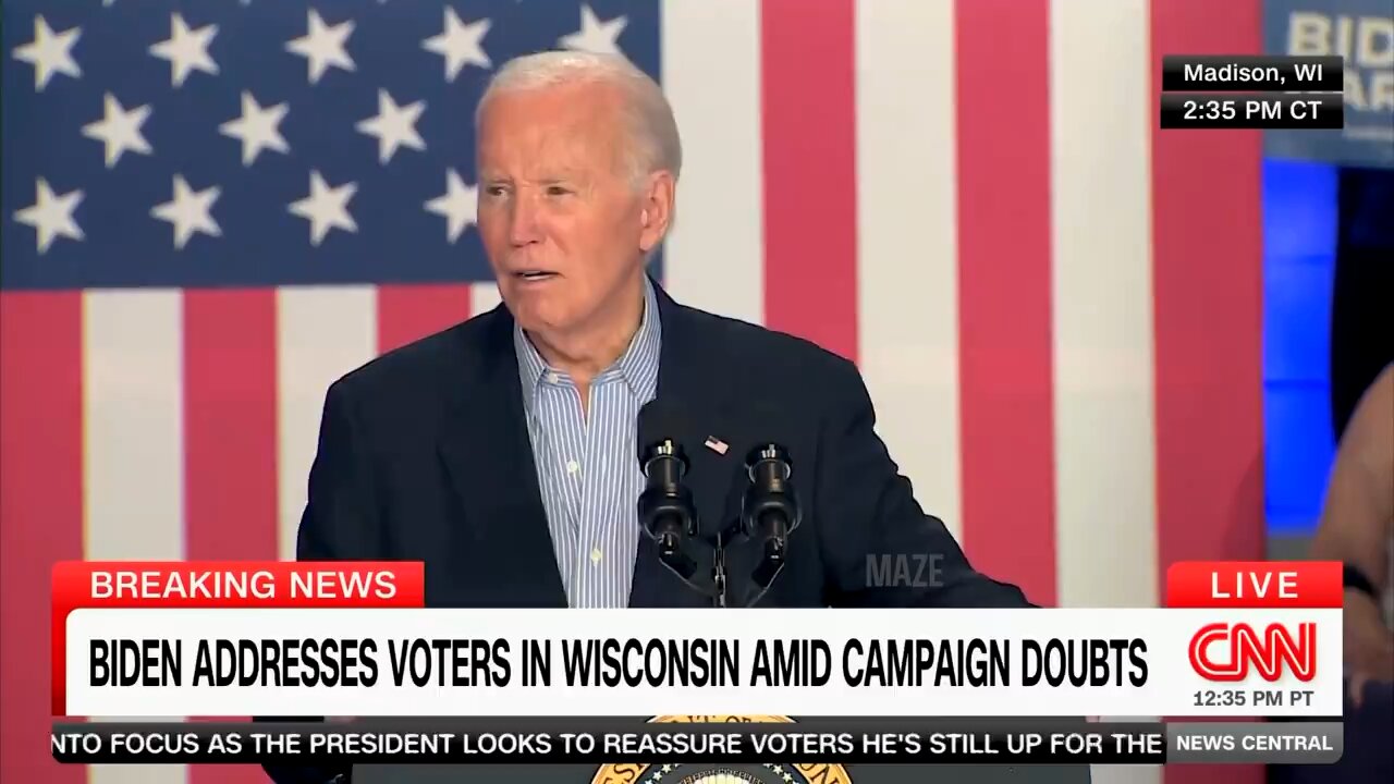 Joe Biden has added time travel to his politics repertoire, says he’s staying in the race and he’ll