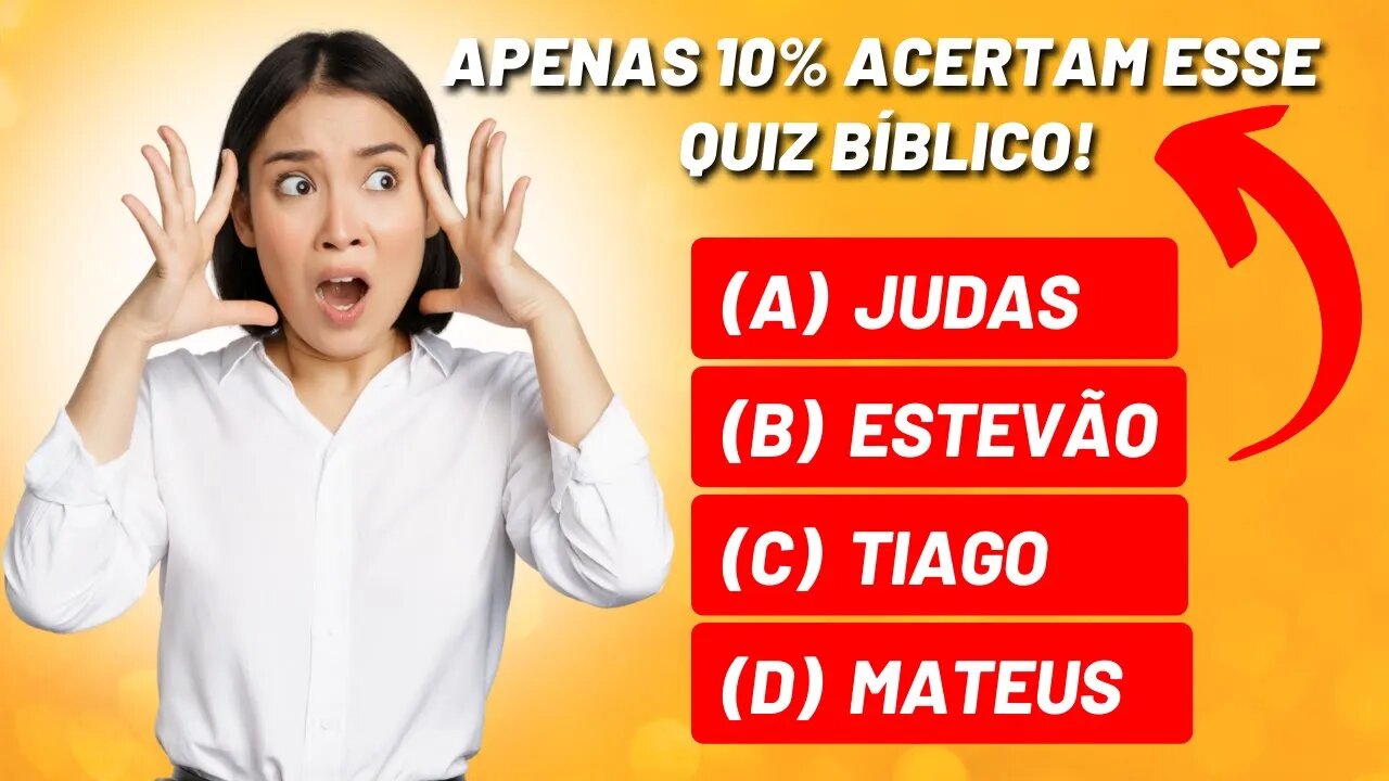 🌟 QUIZ BÍBLICO ➜ Jogo Da Bíblia ➜ Nível Difícil | Jogo Bíblico Com 10 Perguntas e Respostas