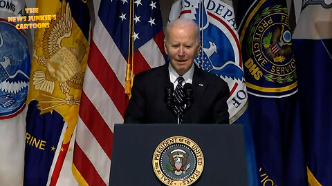 Biden tells a story about him watching someone sitting on the banks of a canal: "And he was dialing the phone. And as I watched him dial the phone, my phone rang. He was calling me to tell me what had just happened.."