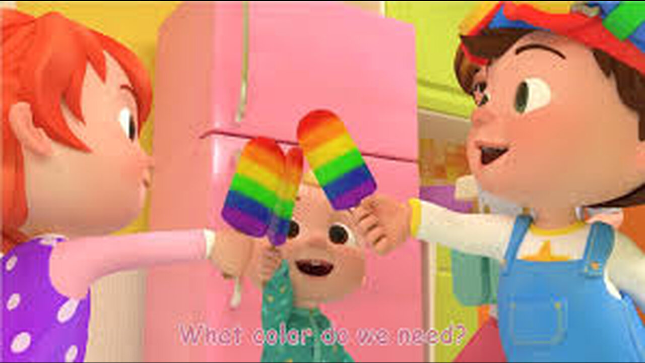 Rainbow Popsicle Song - Nursery Rhymes & Kids Song