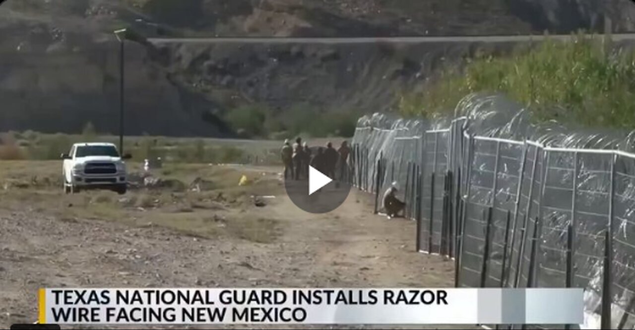 TEXAS IS NOT MESSING AROUND. The Texas National Guard is installing razor wire on its border….