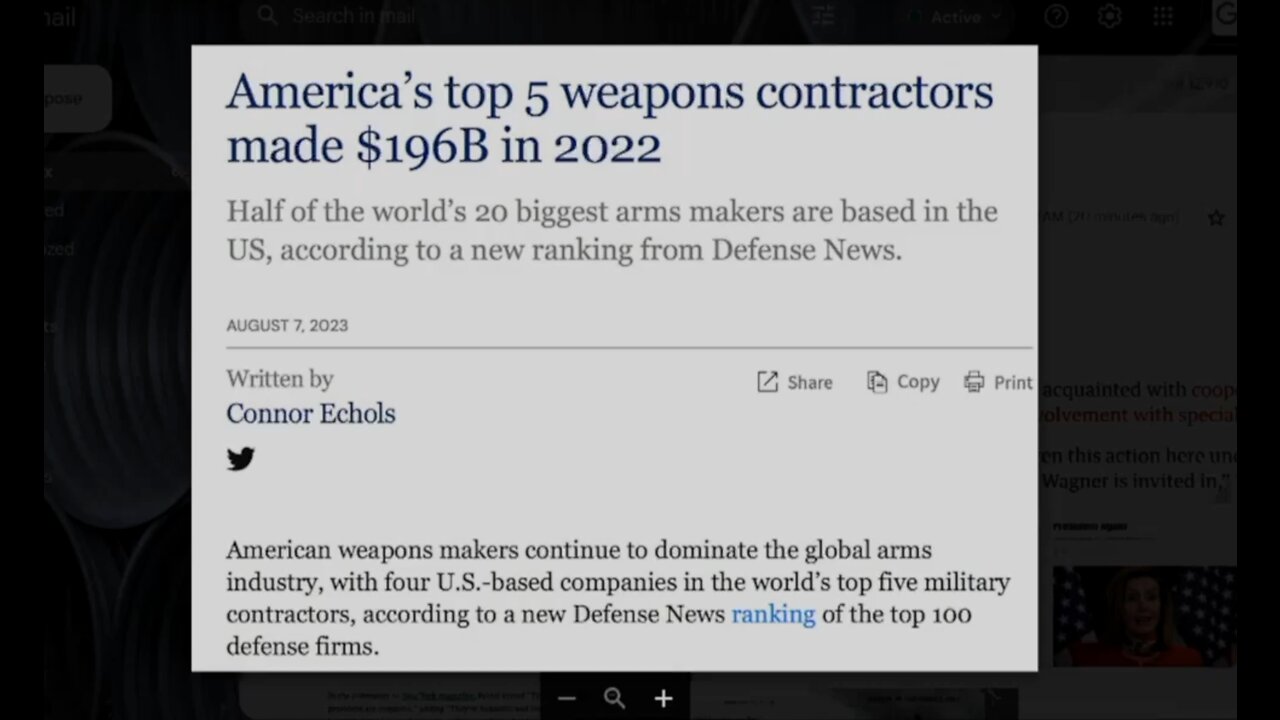 War, What Is It Good For? -- Top 5 Military Contractors Reaped $196 BILLION In 2022