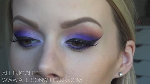 Dark Purple & Pink Smokey Eye Look