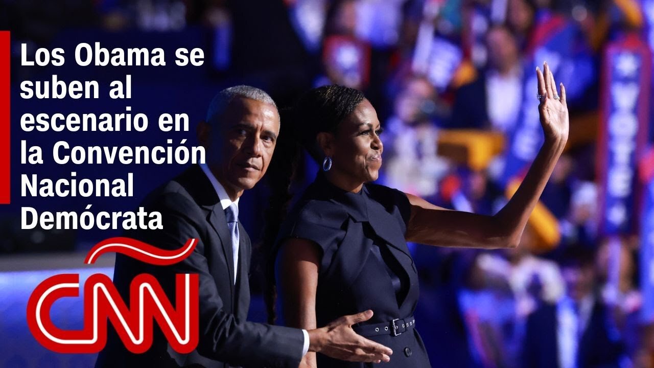 Barack y Michelle Obama respaldan a Harris en la Convención Nacional Demócrata