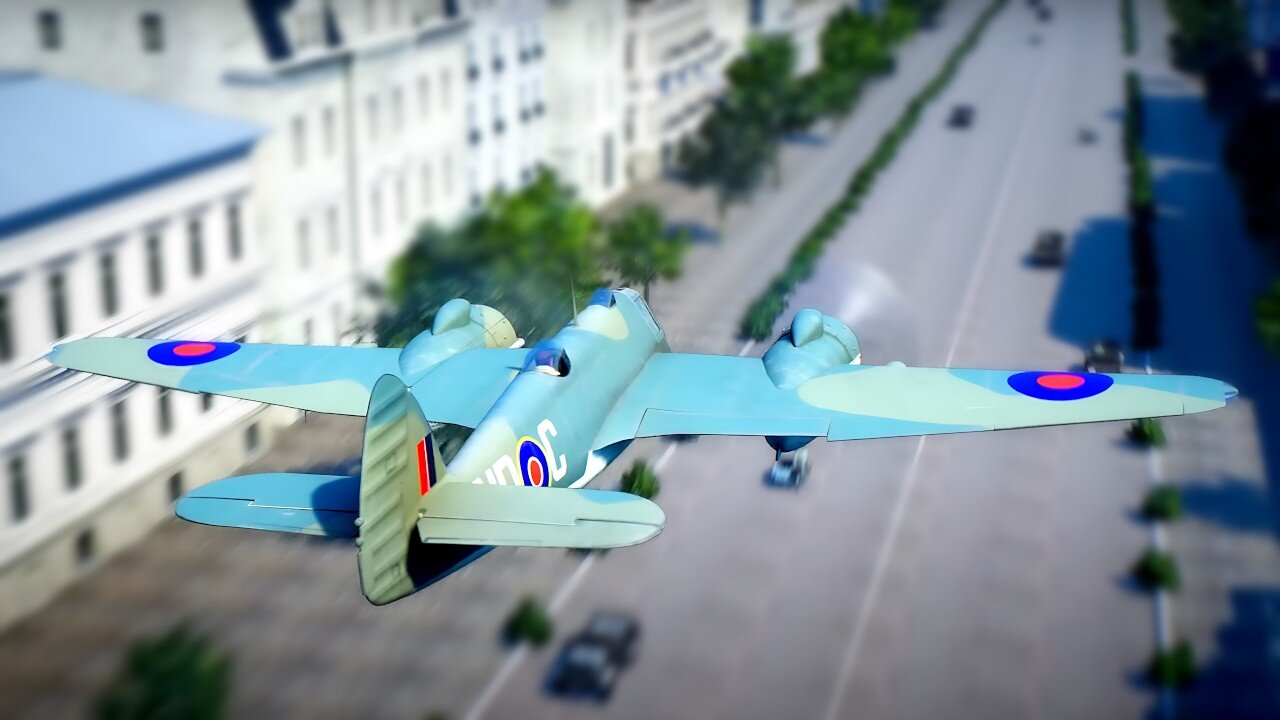 When a Beaufighter Attacked Paris With French Flags