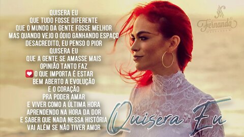 Quisera eu - Fernanda Azevedo #Portfolio