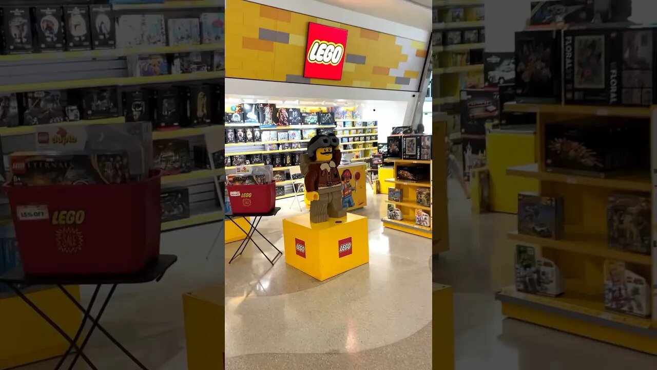 LEGO Stores Coming To Airports?! #lego #legostore #fly #shorts