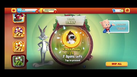 25 x Daily Wheel Spins - Looney Tunes World of Mayhem