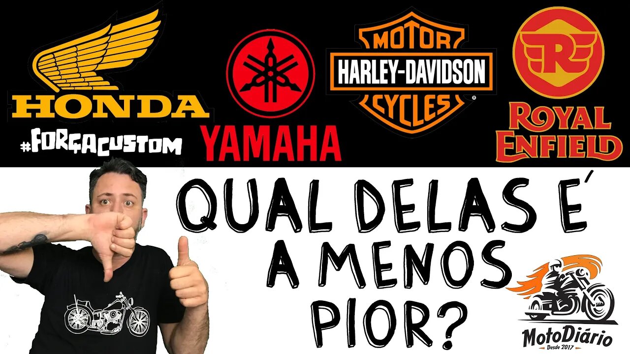 HONDA, YAMAHA, HARLEY-DAVIDSON, ROYAL ENFIELD: Qual delas é a MENOS PIOR?