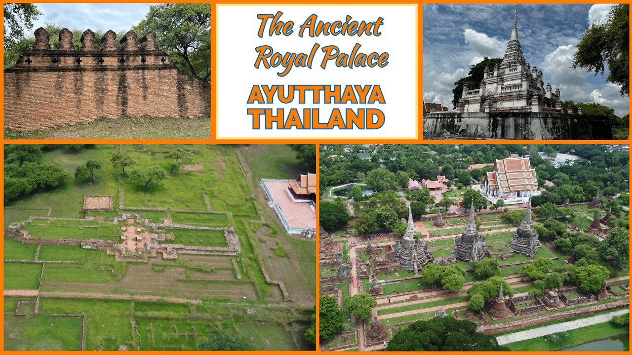 Ayutthaya Royal Palace - Ayutthaya Historical Park With Drone Footage - Thailand 2024