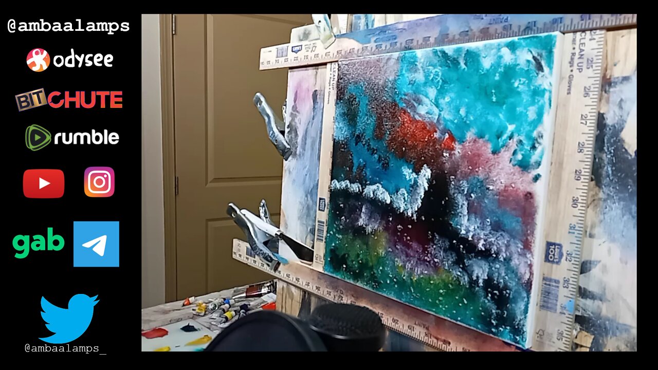 textured canvas experiment {part 2}