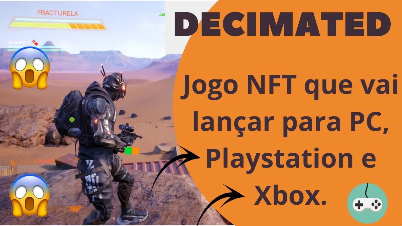 DECIMATED - Melhor Jogo NFT Play To Earn da Rede SOLANA que vai lança para PC, Playstation e Xbox.