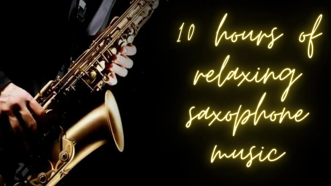 10 Hours Of Relaxing Saxophone Music | For Sleep Deep Sleep | Fade To Black Screen | Sleep Music