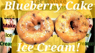 Ice Cream Making Blueberry Cake Doughnuts