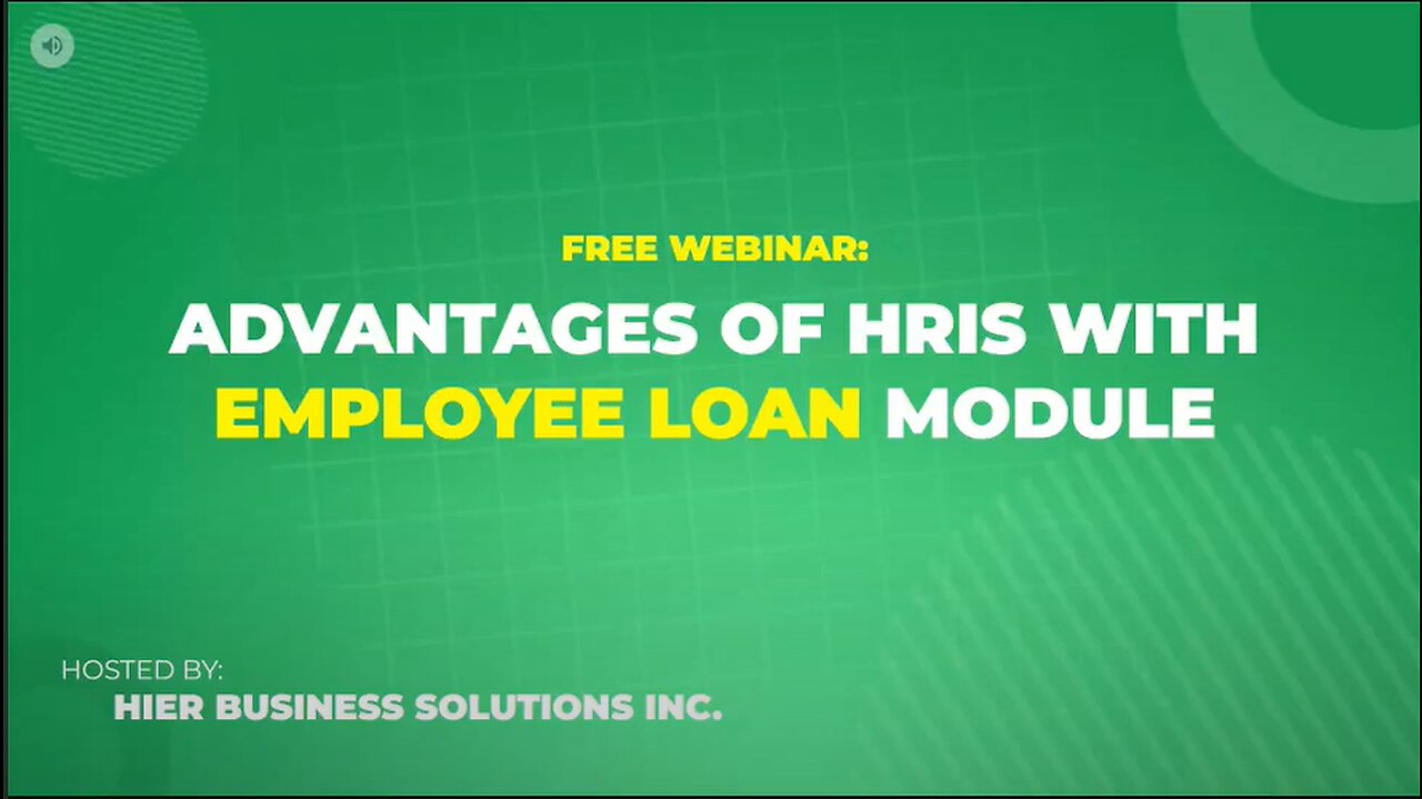 FREE Webinar: Advantages of HRIS with Employee Loan Module