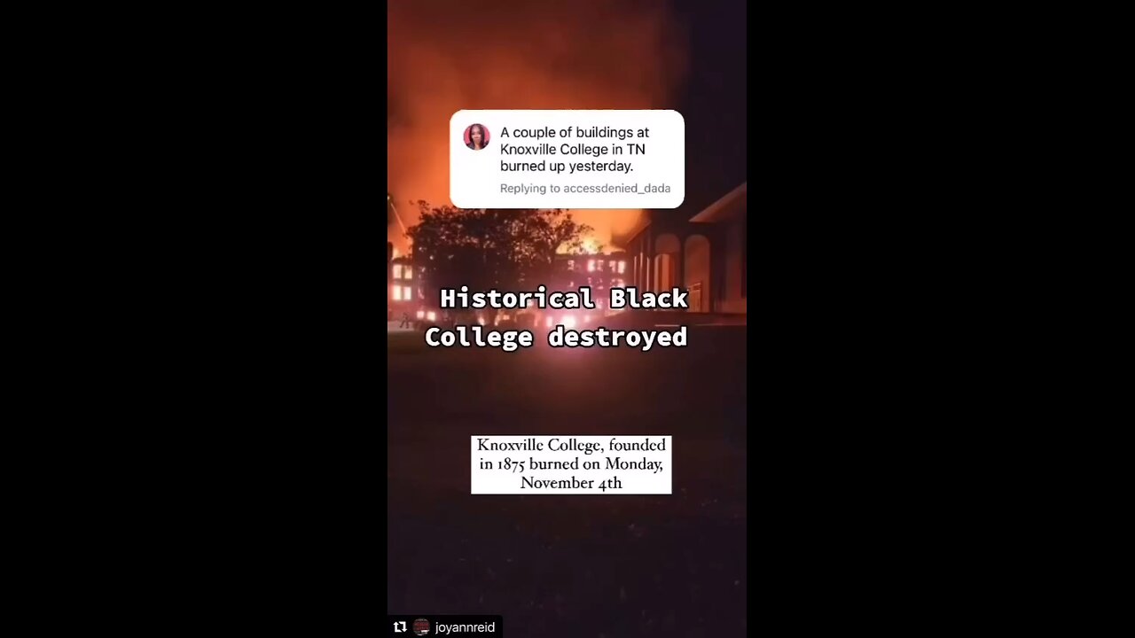 So It Begins!!! HBCU Knoxville College had their library and Two Buildings Set On Fire 🔥