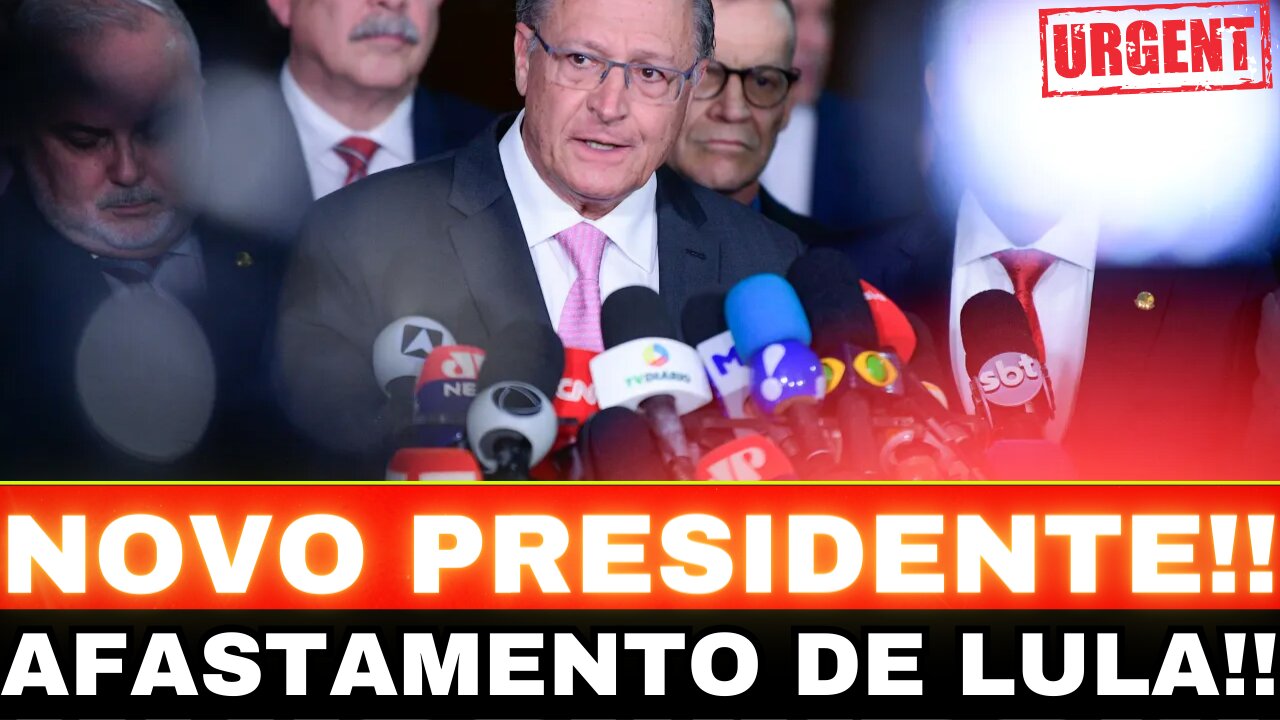 URGENTE!! AFASTAMENTO DE LULA!! ALCKMIN NO PODER DO EXECUTIVO!!