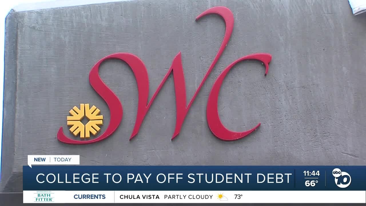 Southwestern College paying off some students' debts