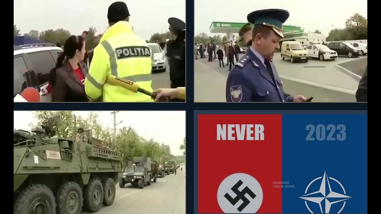 11.10.22 🇲🇩 Moldova: U.S./ NATO advance team stopped by locals!!!