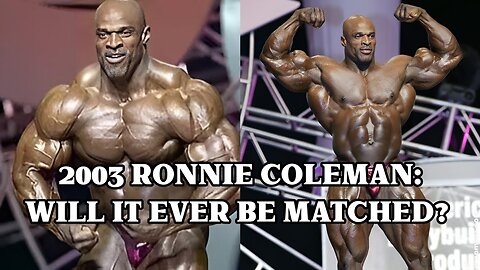 RONNIE COLEMAN 2003 OLYMPIA - WILL WE EVER SEE ANOTHER?