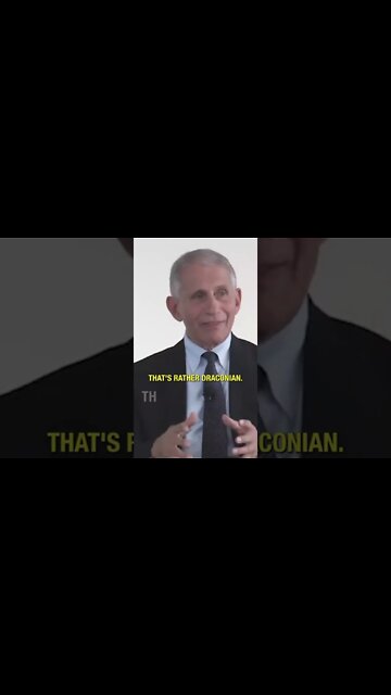 Fauci defends "rather draconian" actions #shorts