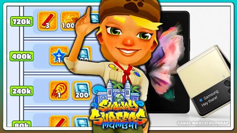 Subway Surfers Mumbai 2021 | Galaxy Z Flip 3 e Z Fold 3 Vale a Pena? | Recorde com Olivia