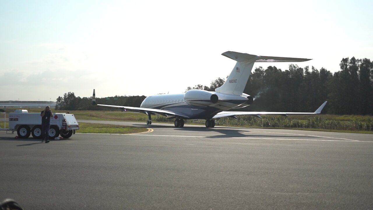 Airplane Preparing For Take Off