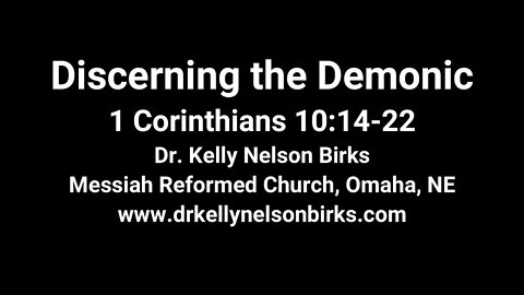 Discerning the Demonic, 1 Corinthians 10:14-22