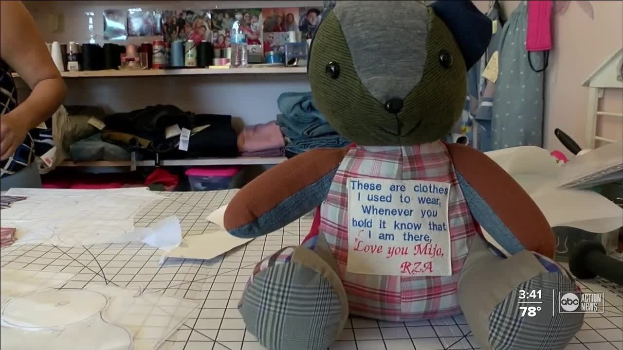 Seamstress provides comfort to families through memory bears