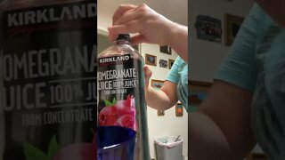 Trying Pomegranate Juice From Costco -Kirkland Brand