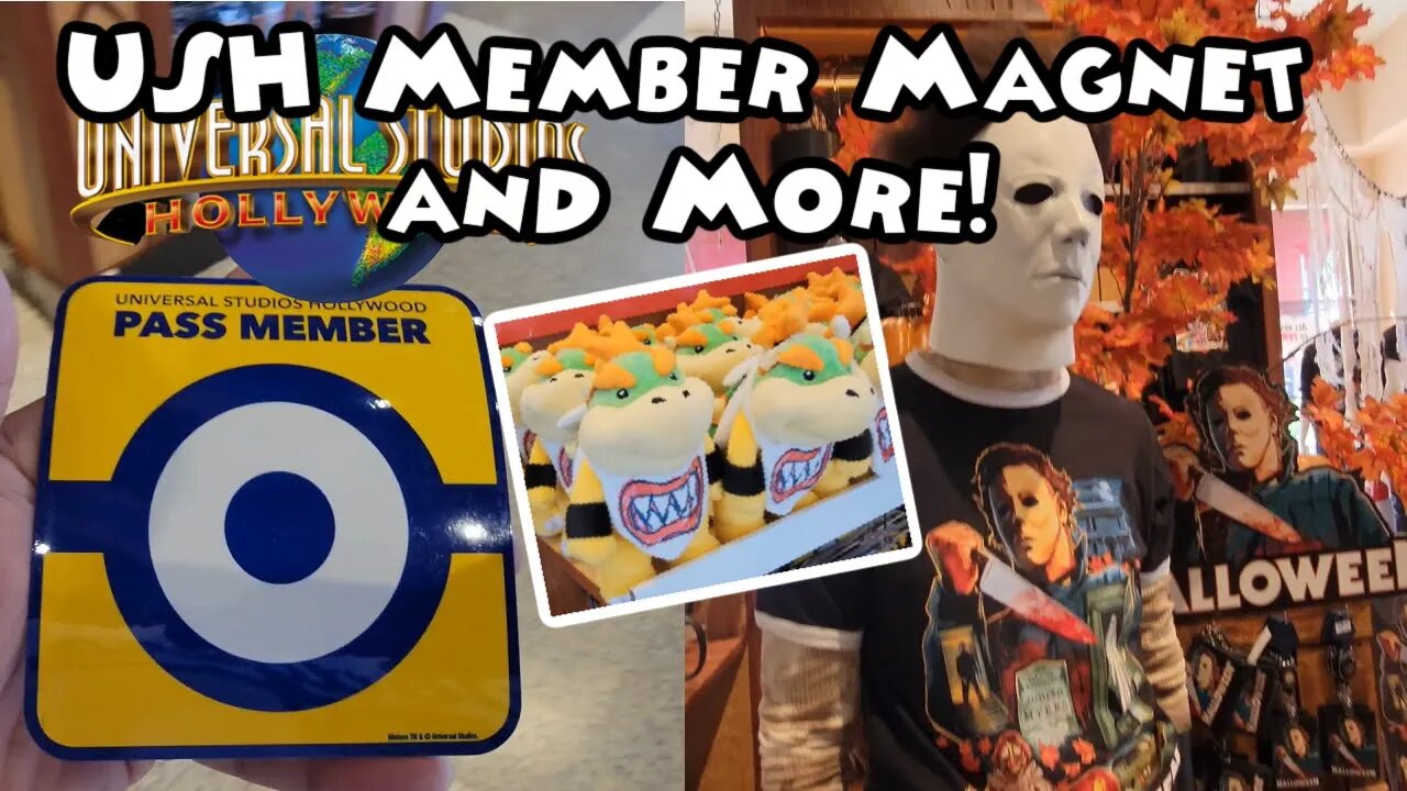 Universal Studios Hollywood HHN Merch, Super Nintendo World Update Pass Member Magnet