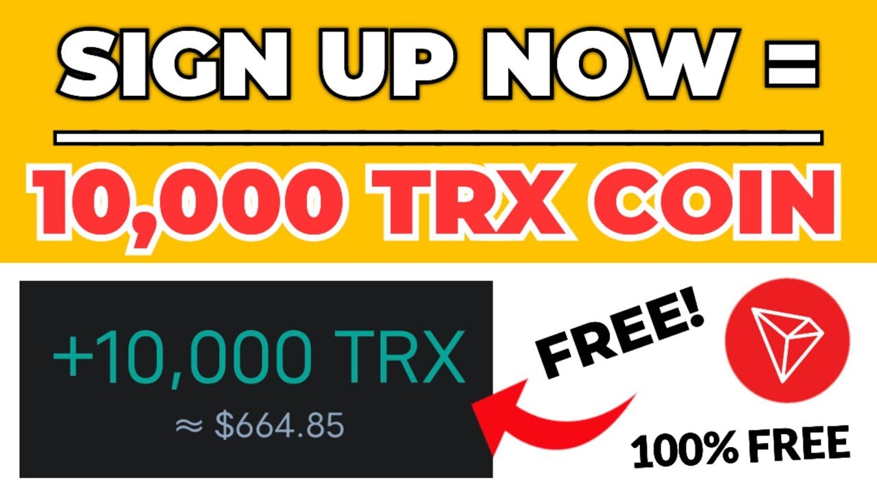 Claim Free 10,000 Tron TRX From This Site (instant withdraw) no investment new TRX site