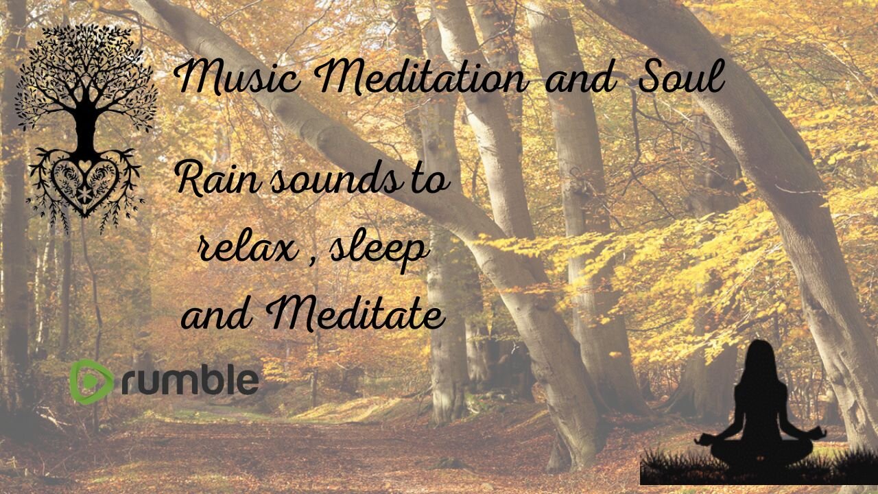 RAIN SOUNDS TO RELAX, SLEEP AND MEDITATE