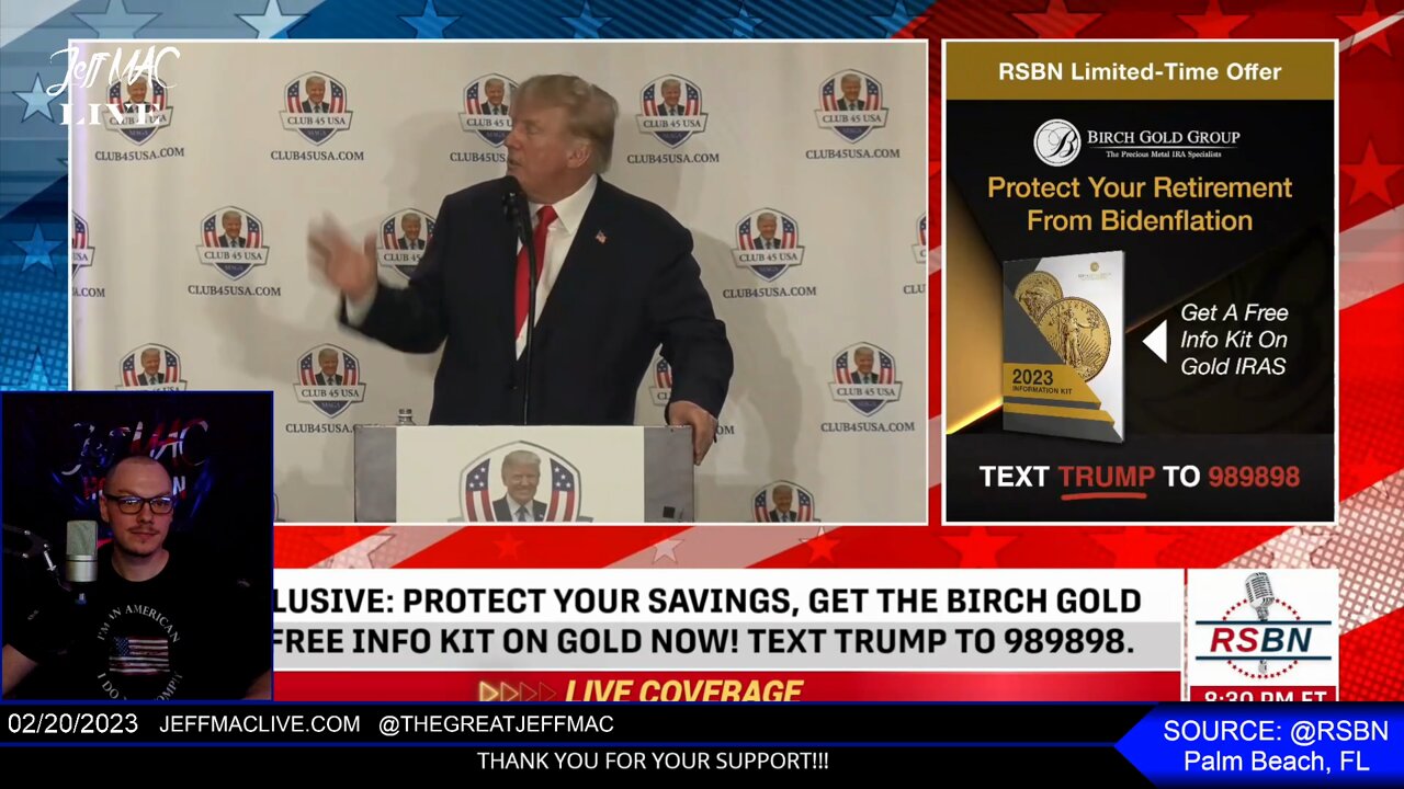 LIVE: President Donald Trump Speaking at Club45 Meeting | Palm Beach, FL | USA |