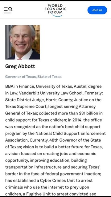 Greg Abbott | Texas Governor #RePost Refusal to denounce [WEF] | Wake Up