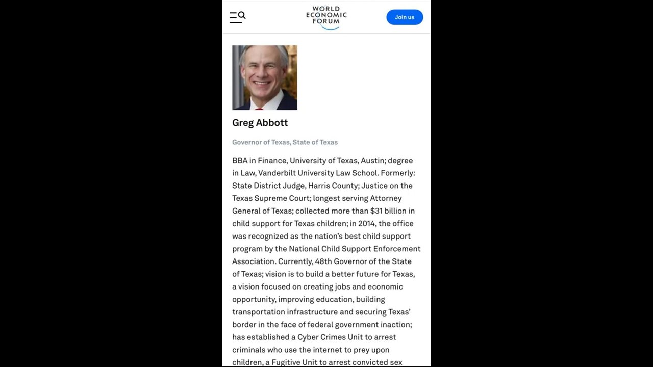 Greg Abbott | Texas Governor #RePost Refusal to denounce [WEF] | Wake Up