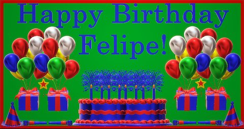 Happy Birthday 3D - Happy Birthday Felipe - Happy Birthday To You - Happy Birthday Song