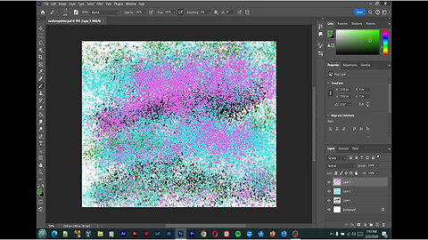 Watercolor Splatter Painting